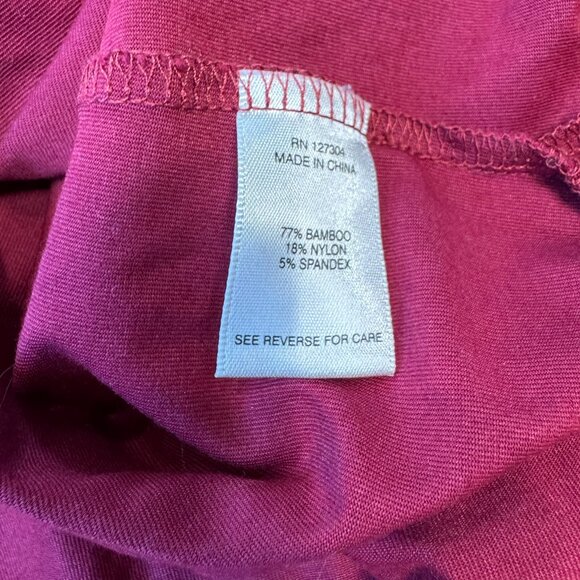 John Mark Burgundy Sleeveless Knit Top F30 - Picture 5 of 6